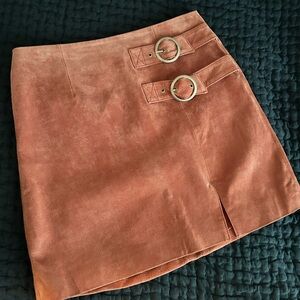 BlankNYC Suede Mini Skirt in Pink, Size 27